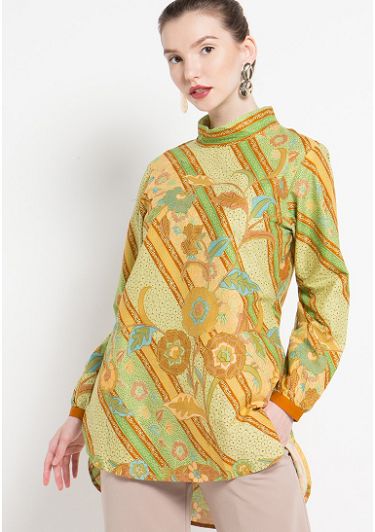 20+ Desain Baju Batik Lengan Panjang Modern Wanita Muda ...