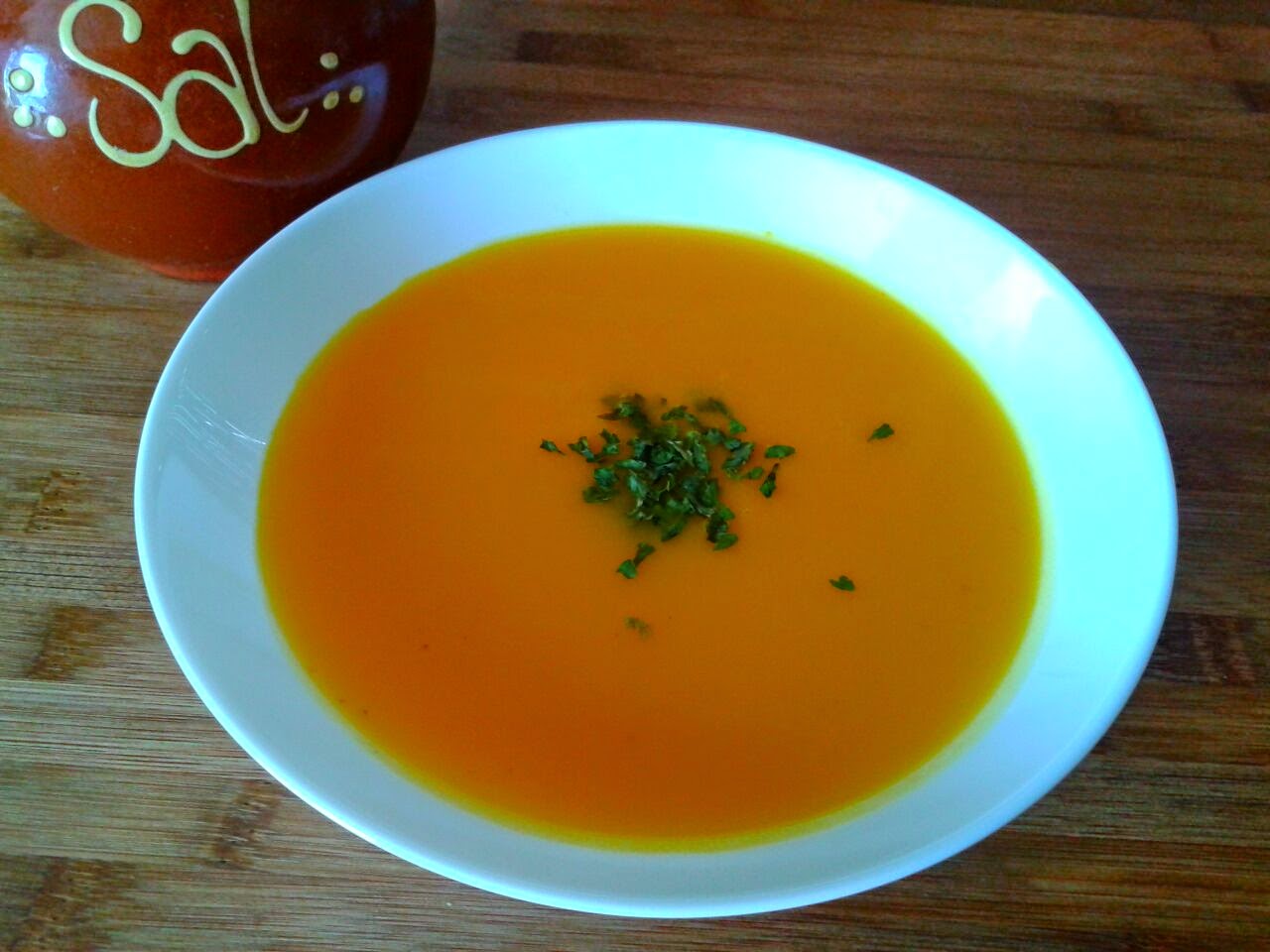 Crema de calabaza al curry