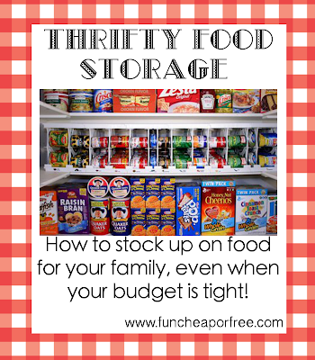 Thrifty Food Storage - How to stock up on food for your family, even ...