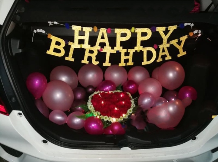 surprise birthday bonet kereta
