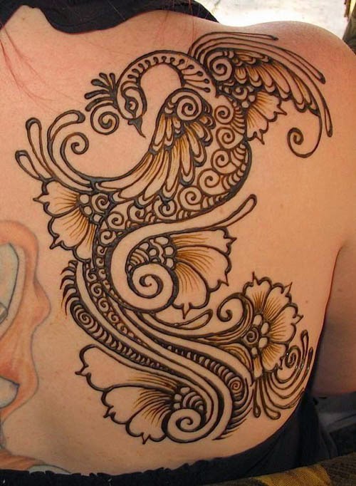 Arabic Peacock Mehandi Design Arabic Peacock Mehandi Design