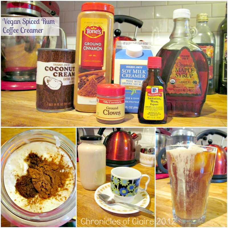 Chronicles of Claire Recipe Box Vegan Spiced Rum Coffee Creamer
