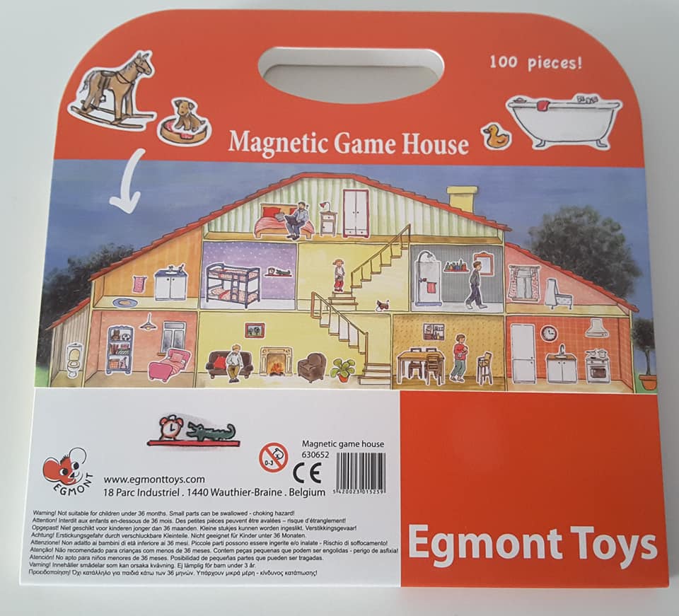 Creciendo con libros y juegos JUEGO MAGNÉTICO MULTIUSOS "CASA", DE