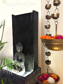Brass Lotus Hanging Diya Indian Home Decor