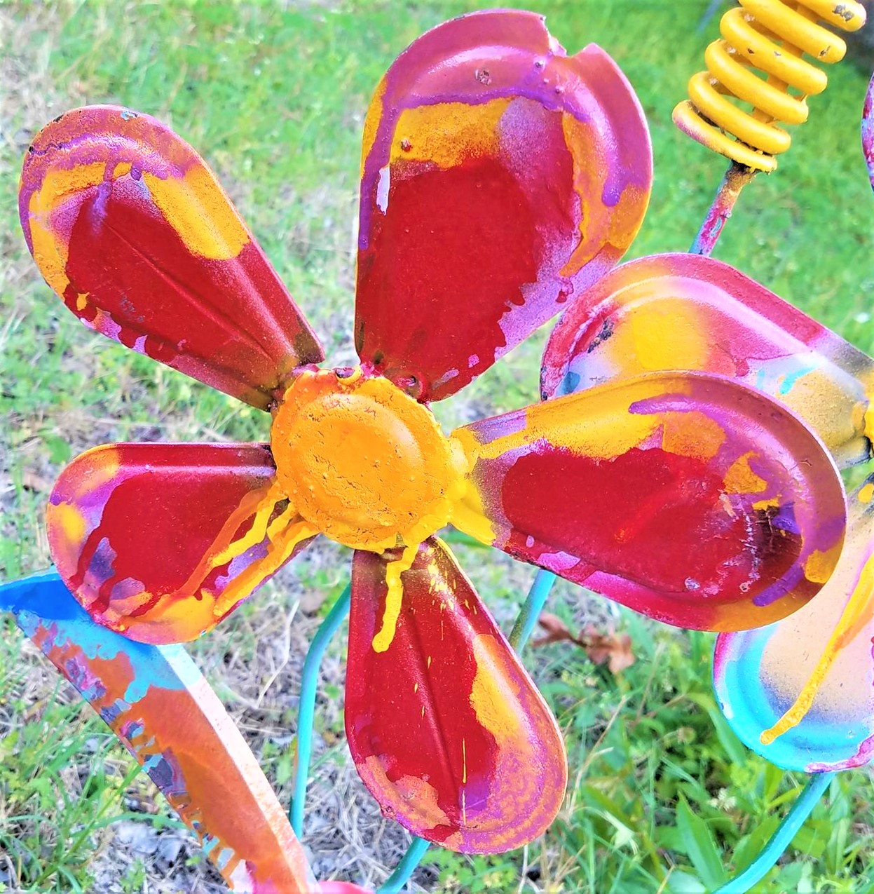 Garden Flower Sculptures by Raymond Guest