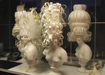 Paper Sculpture Wigs