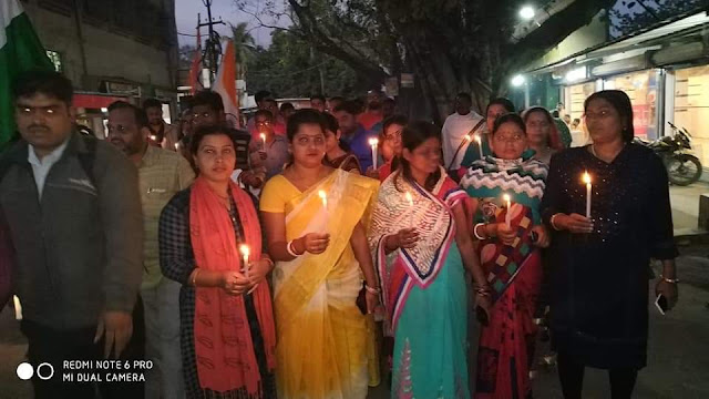 भारतीय जनता युवा मोर्चा ने शहीदों को दिया श्रद्धांजलि