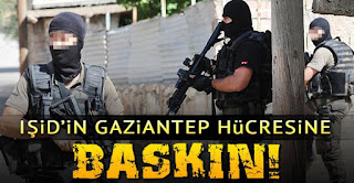 gaziantepte işid hücresine baskın