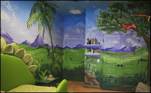 Dormitorios tema dinosaurios - Ideas para decorar dormitorios
