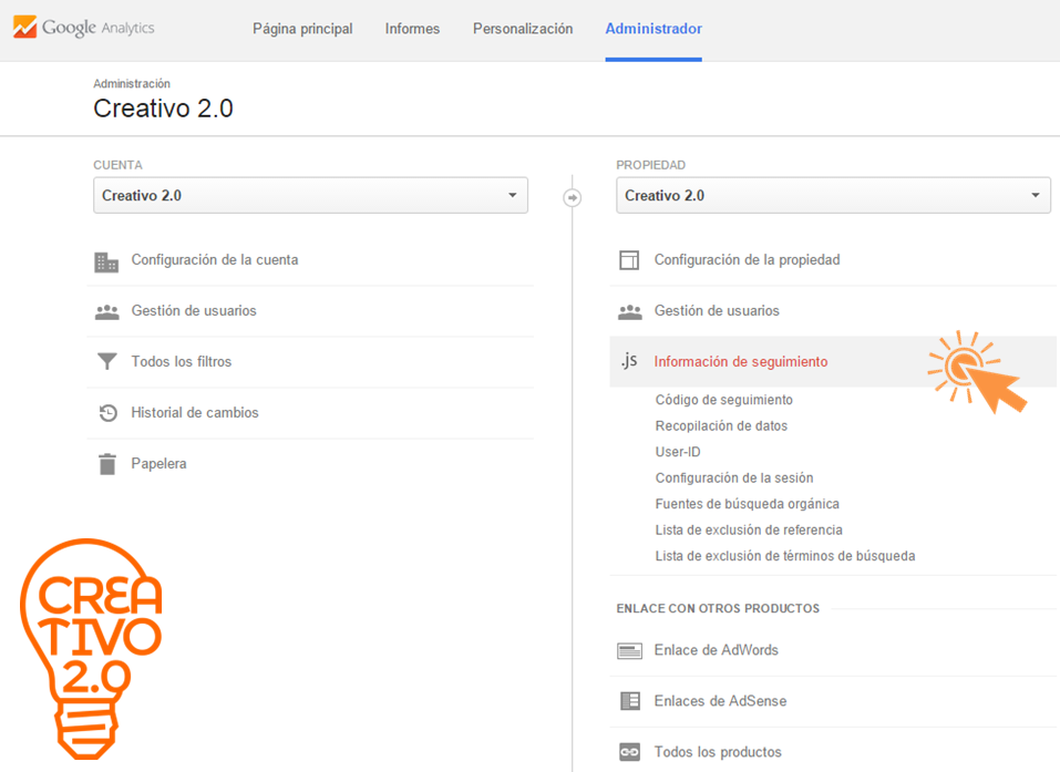 vincular Google Analytics