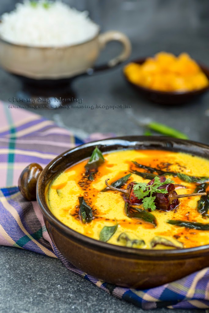 Mango Kadhi \ Indian Yogurt Soup Flavored with Ripe Mangoes - Nasuha Blog