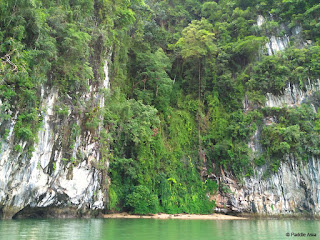 Ao Phang Nga Bay secluded beach Ao Phang Nga Bay secluded beach on Koh Chong Lat island