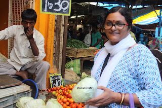  My Cooking teacher, Sushmita during our market trail