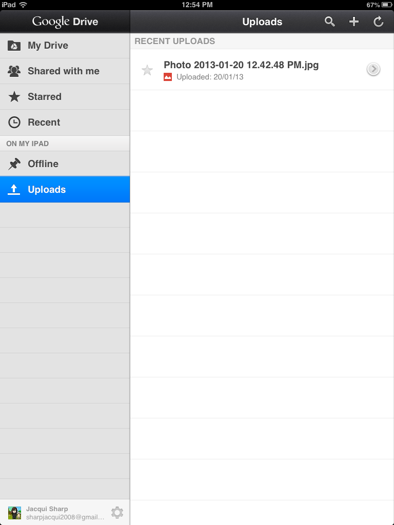 Jacqui Sharp Add photos and videos to Google Drive with iPad