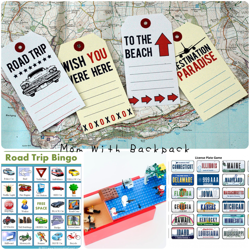 Travel kit 4 kids Mom With Backpack