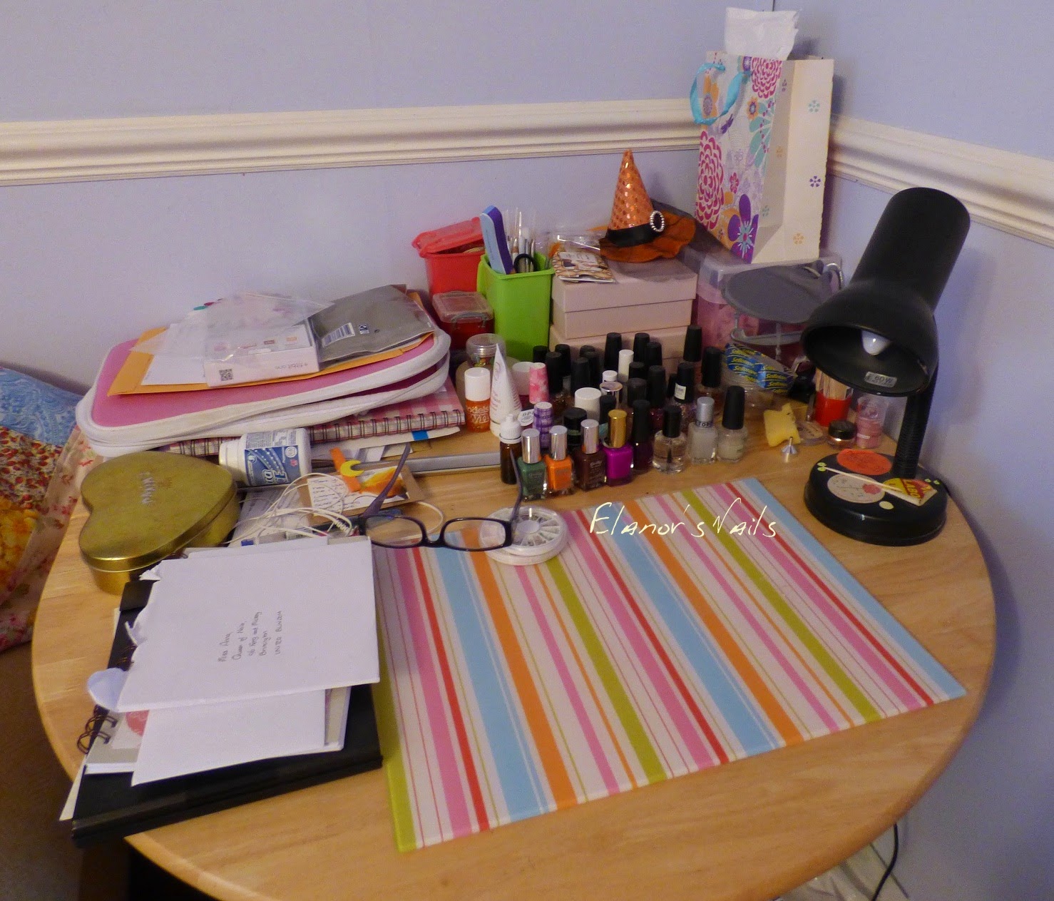 Elanor's Nails Revamped Nail Desk! With pretty drawers!