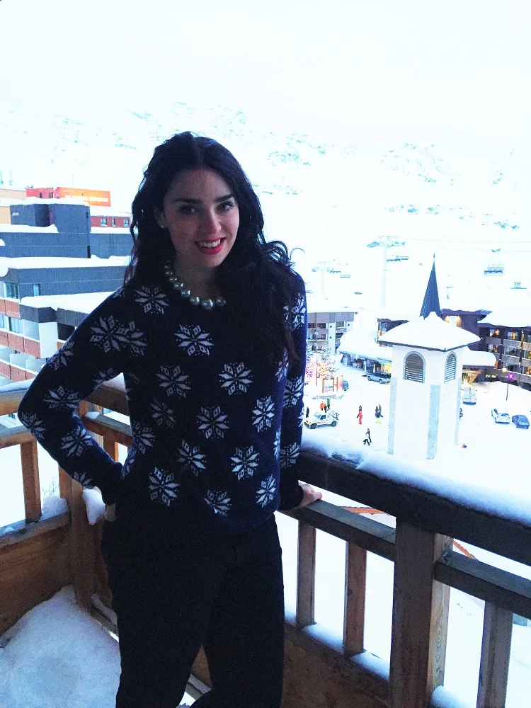 Hotel Tango balcony - Skiing at Val Thorens - ski holiday in the French Alps - travel blog