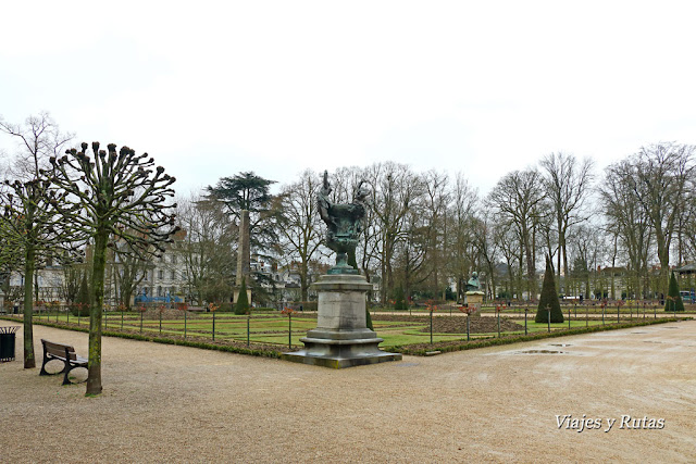 Jardín de l'Archevêché, Bourges, Francia