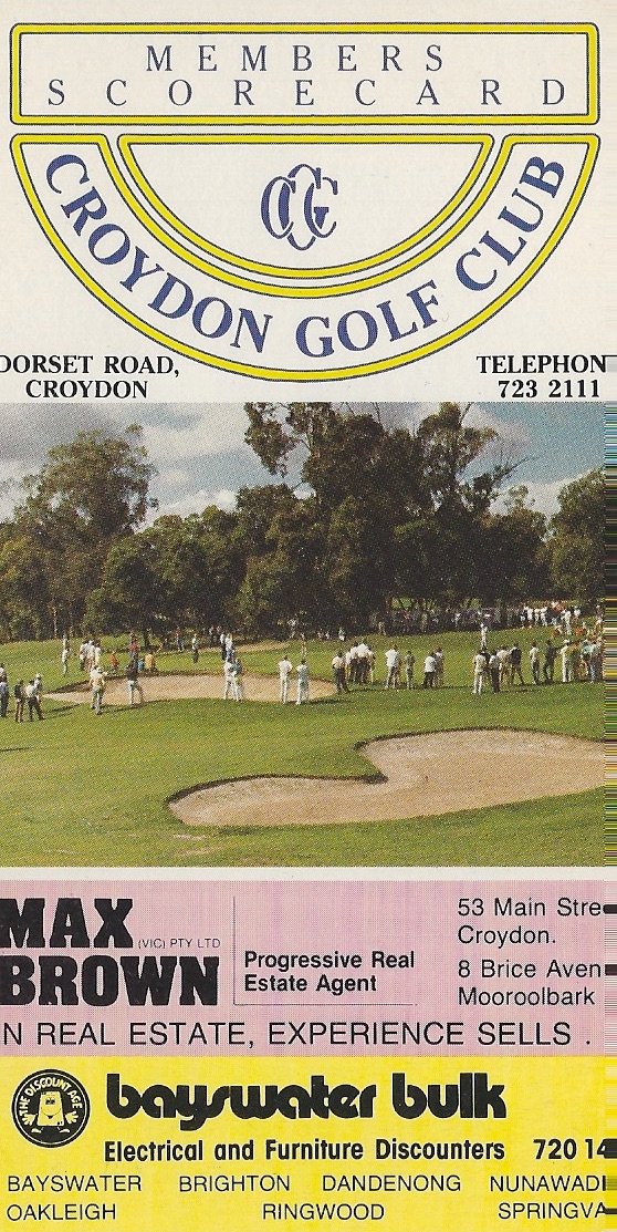 Gone Golf'in or Gone Photograph'in Golf Scorecard History 101, Victoria Australia Set 5