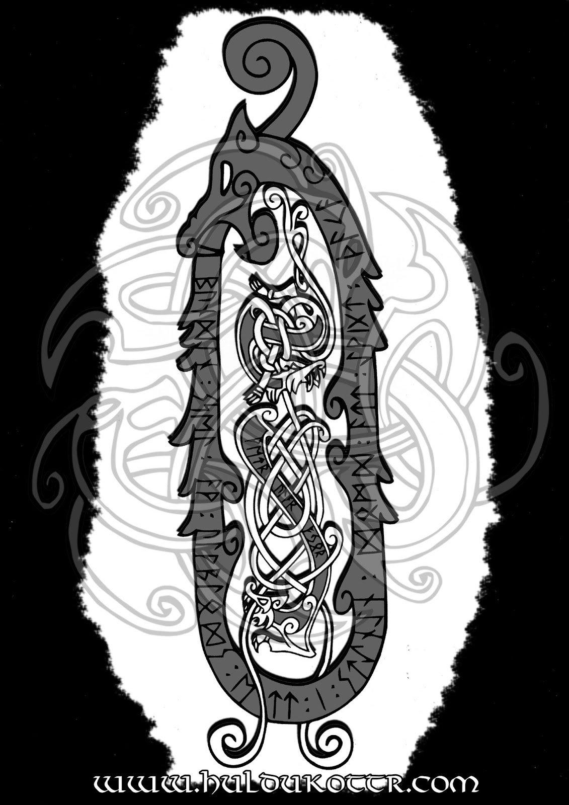 HULDUKÖTTR - Norse and Germanic Art: Another tattoo design