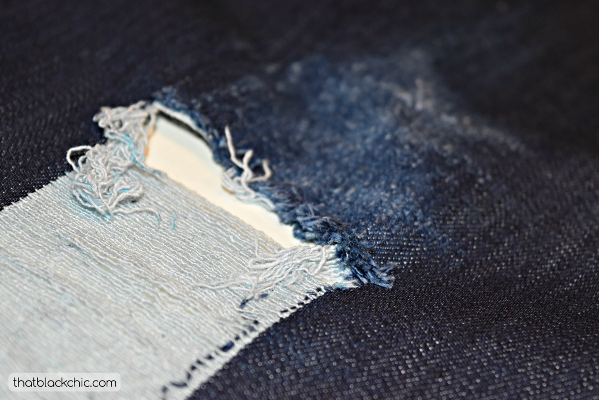 DIY Distressing Your Own Denim! [Tutorial] That Black Chic