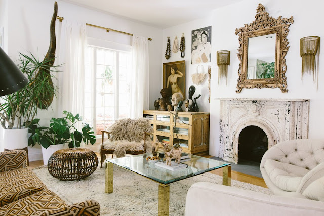 Take a ‘Page’ from the Boho Home How-To Manual - Global living room bohohome.com @bohosusan / Carley Page photo