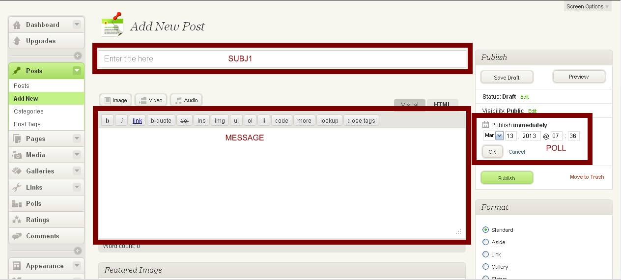 Add message 1. Add message 1