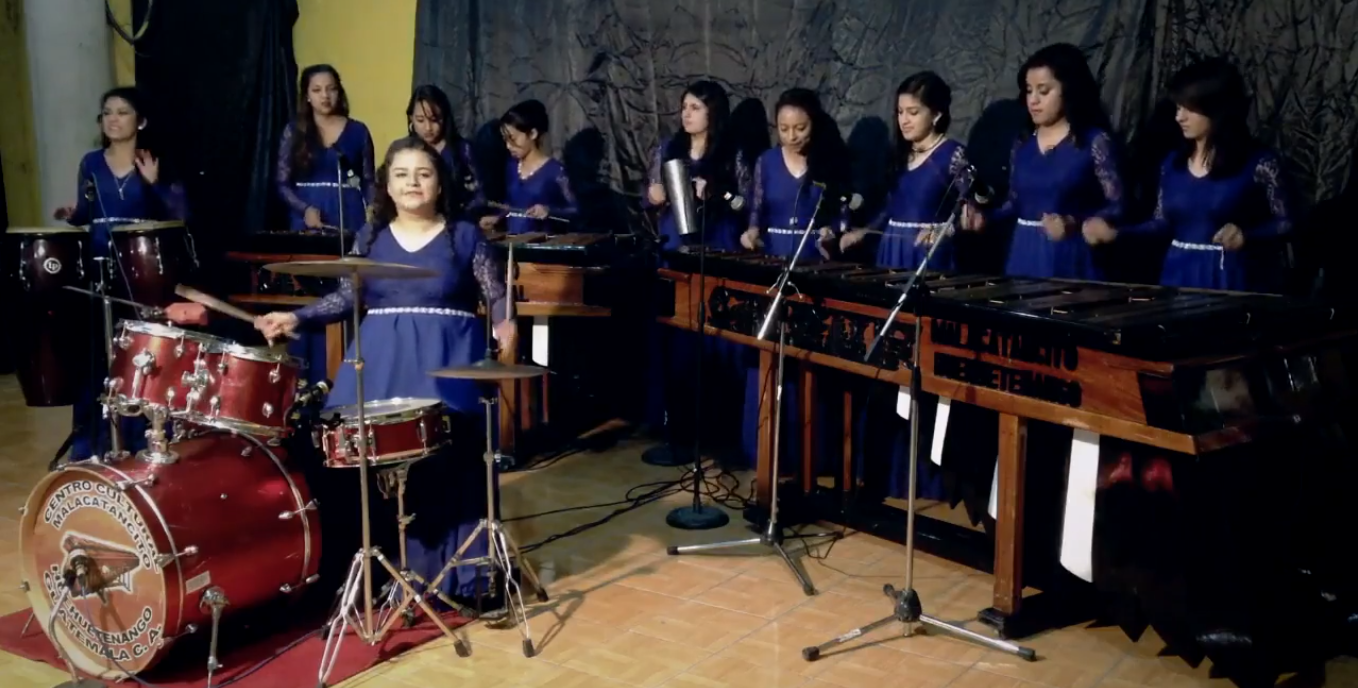 ORGULLO GUATEMALTECO GRUPO DE MARIMBA FEMENINO Huehuetenango