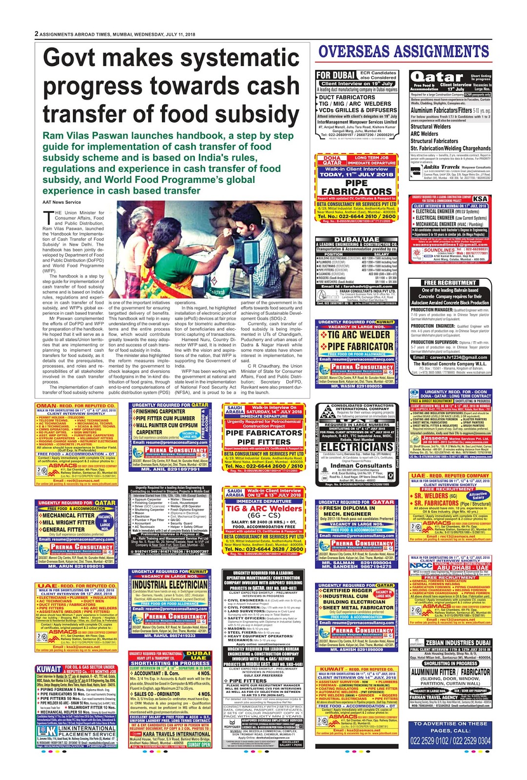 assignment abroad times today september 2023