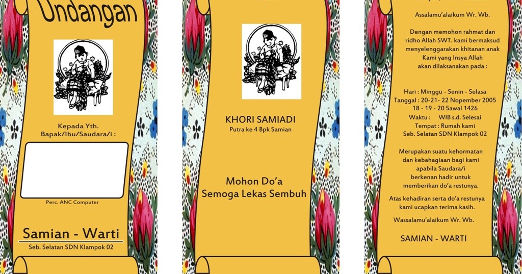 undangan khitan cdr undangan khitan cdr