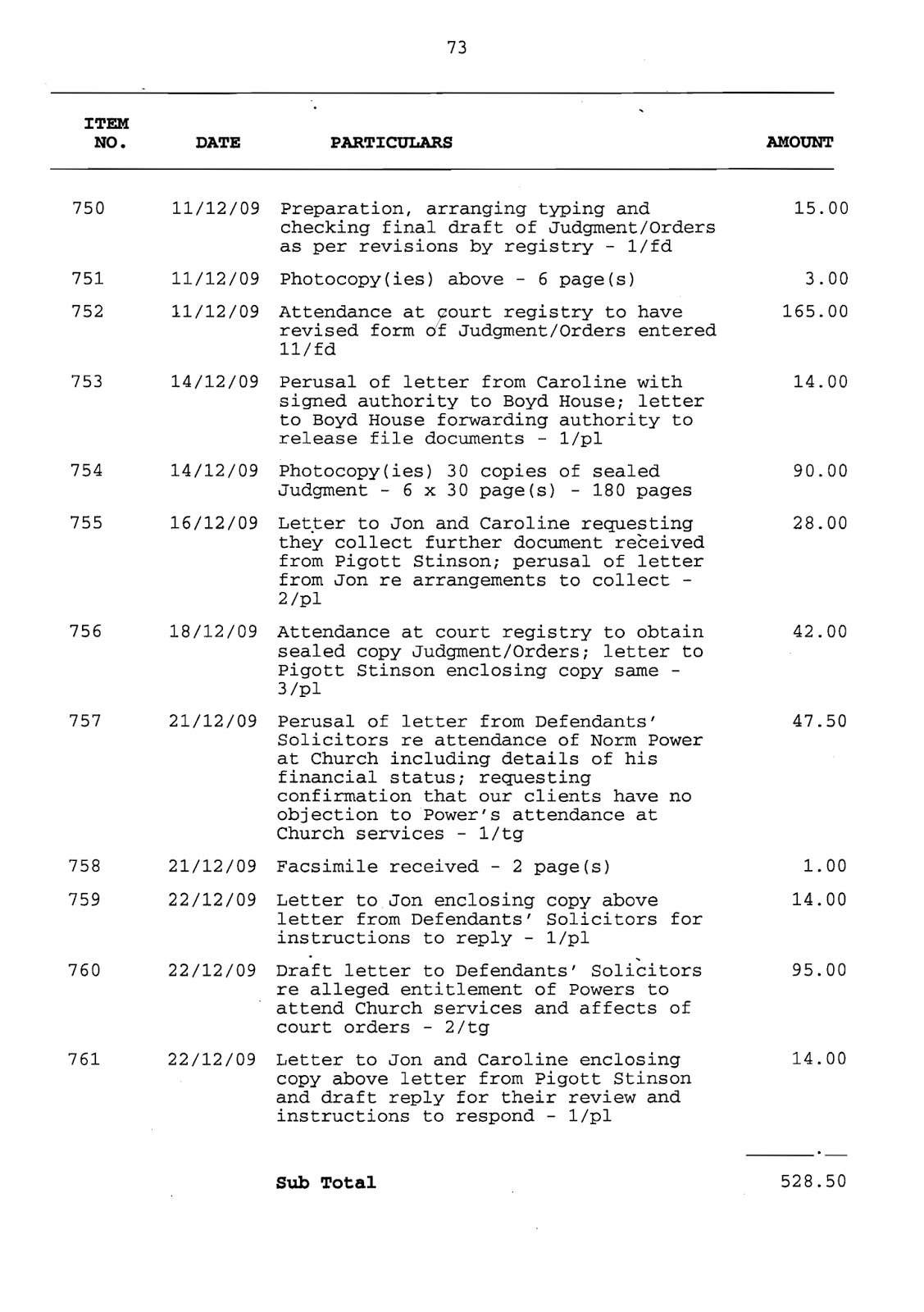 Filed Application for Assessment of Solicitor/Client Costs