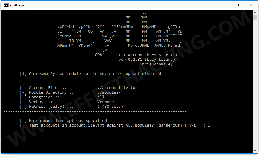 Scythe Framework Screenshot 