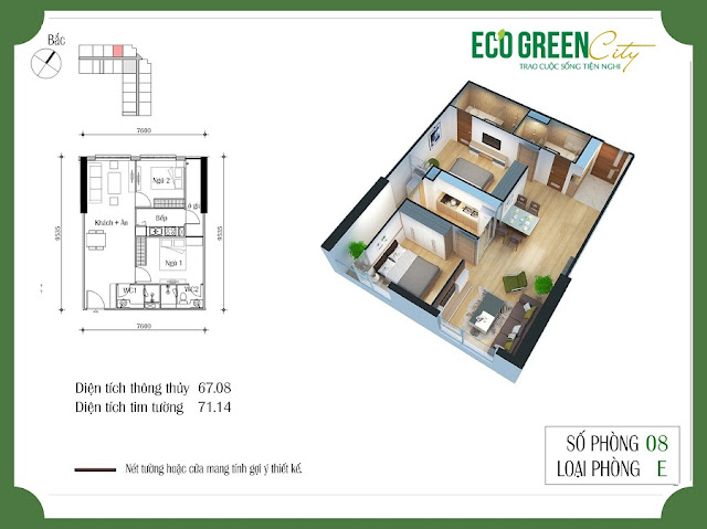 Thiết kế căn hộ 08 tòa CT2 Eco green city Thiết kế căn hộ 08 tòa CT2 Eco green city
