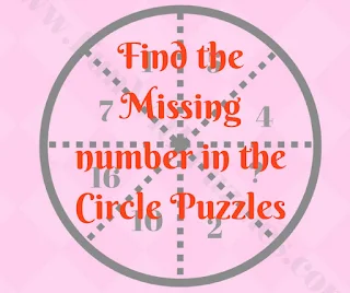 Find the Missing number in the Circle Puzzle Questions