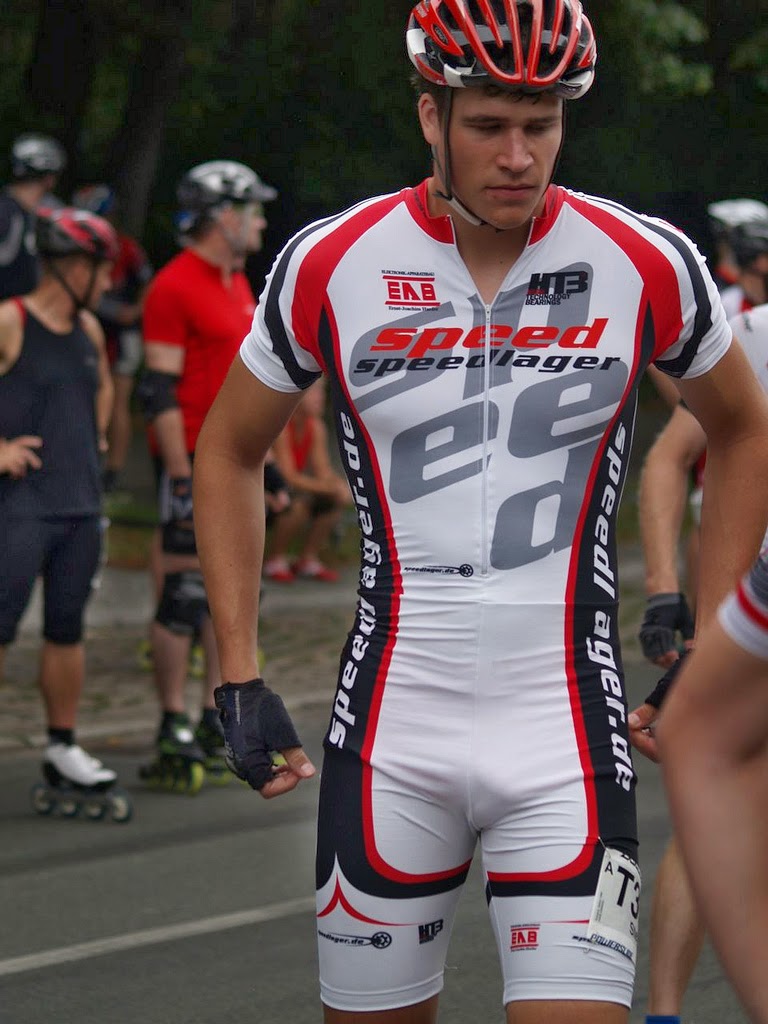 men in cycling shorts