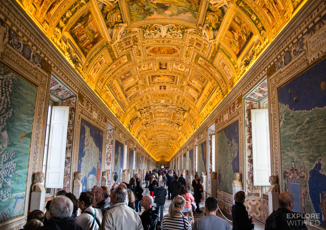 The Hall of Maps in Vatican Museum