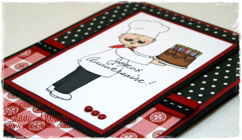 Masculine Happy Birthday Chef card | Paperesse