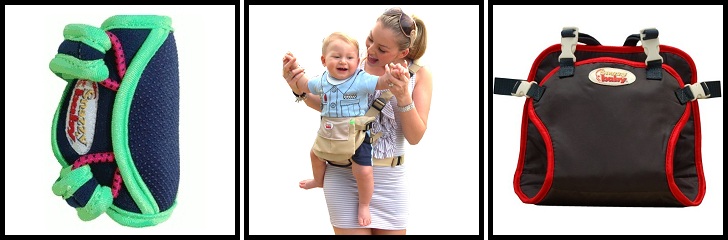 Snazzy Baby Kneepads and Deluxe Combo Carrier - Click to see the Combo Carrier in our store