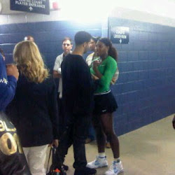 JUST FRIENDS: Drake and Serena Williams might have rekindled their relationship