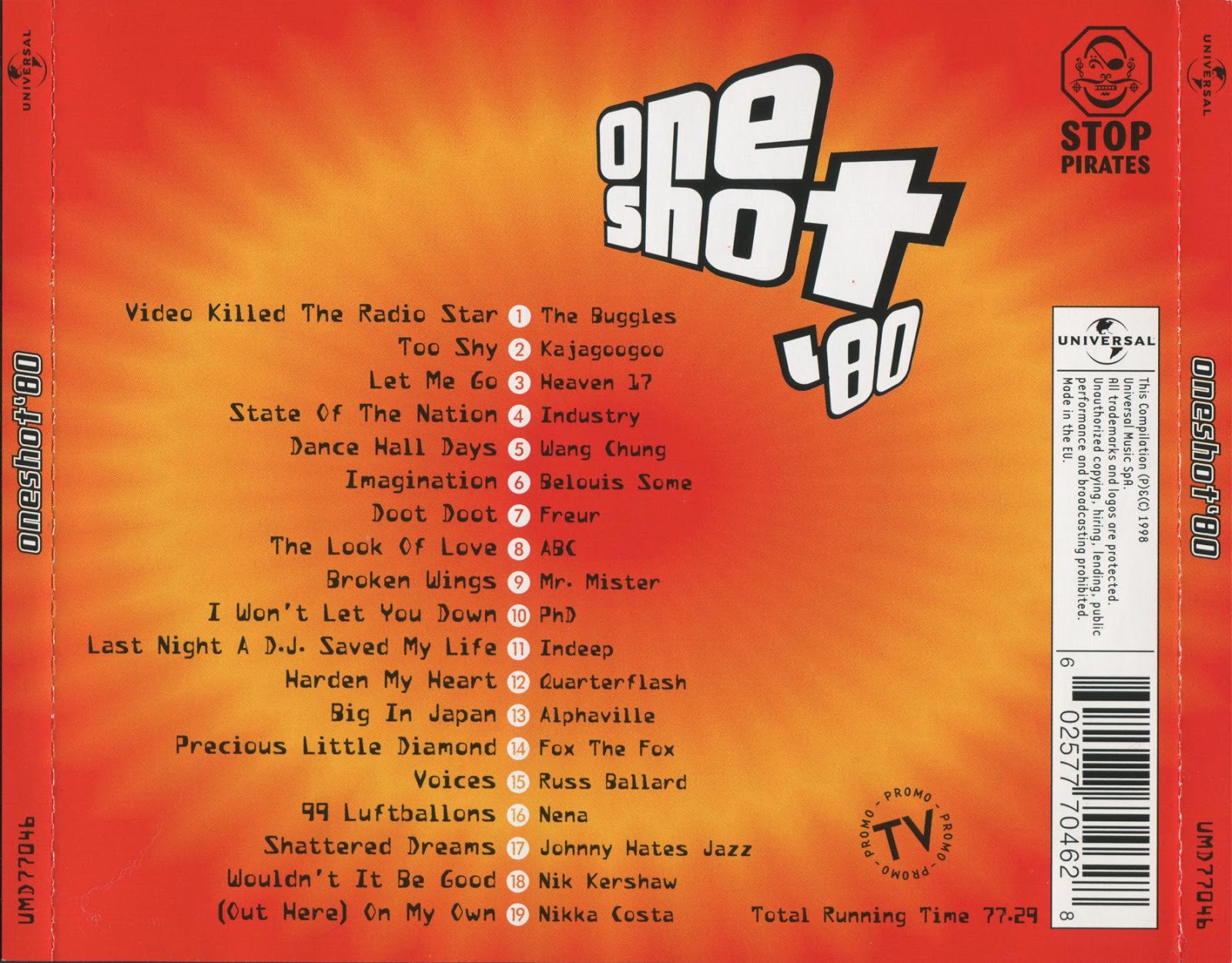 One shot '80 - Volume 09 (2000). One shot '80 - Volume 08 (2000). One shot '80 - Volume 11 (2001). One shot '80 - Volume 13 (2002).