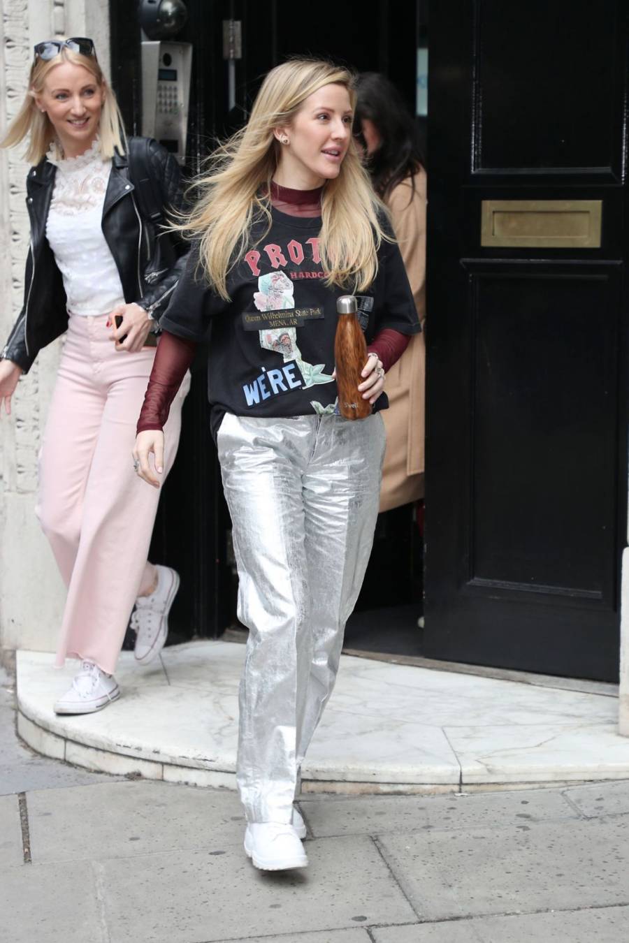 Singer Ellie Goulding Urban Style KISS Radio Studios in London