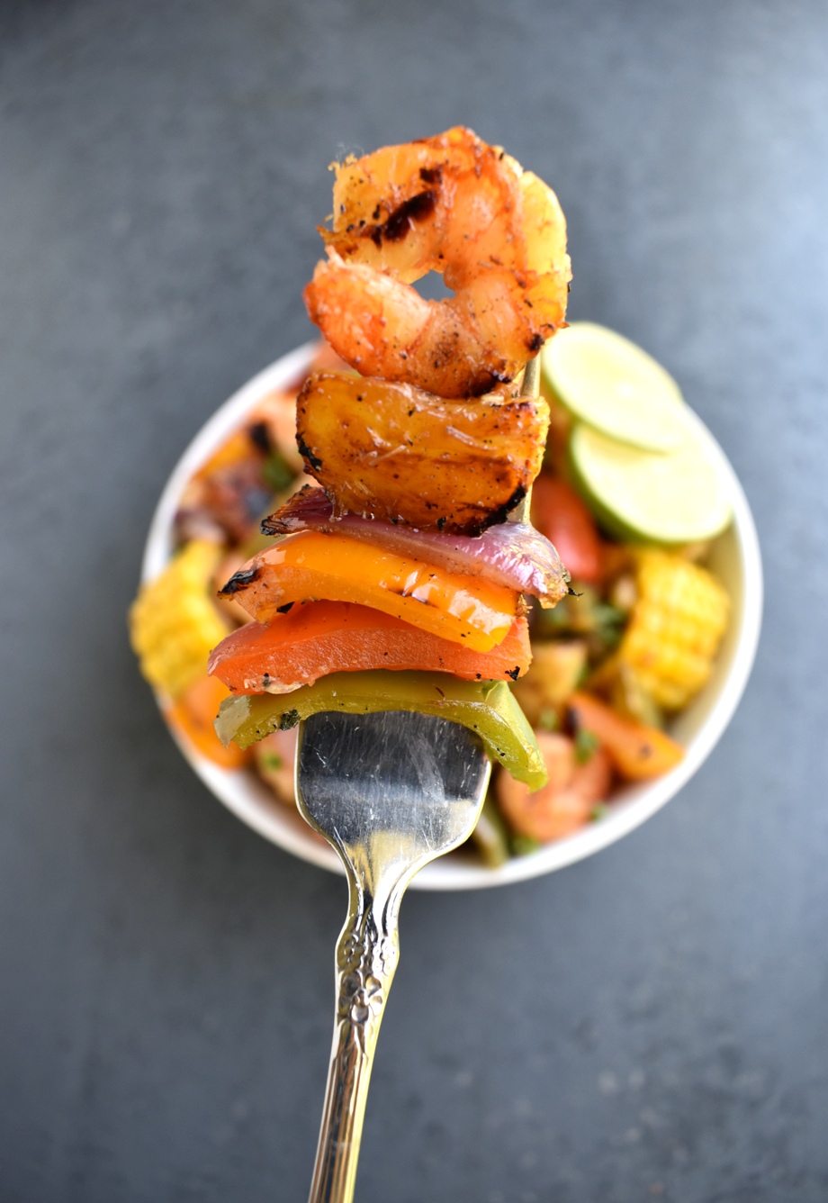 Honey Lime Shrimp and Peppers
