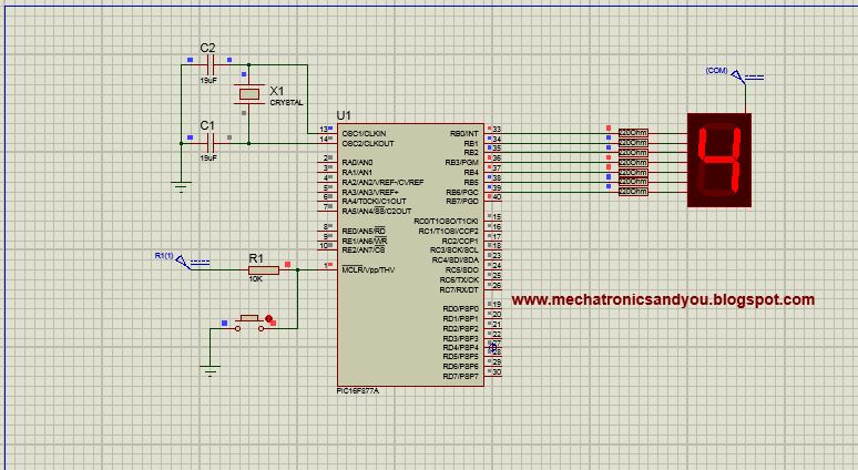 Mechatronics And You : Lesson 8 Interfacing 7 Segment Display With PIC ...