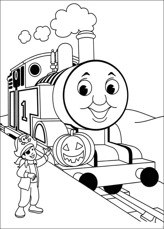 30 Gambar Mewarnai Thomas and Friends Untuk Anak PAUD dan TK