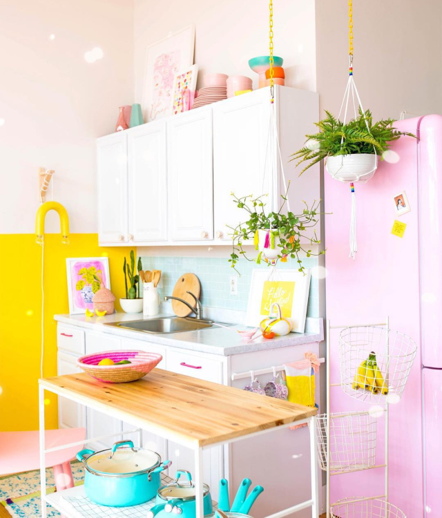 Home tour a todo color en una casa de Instagram
