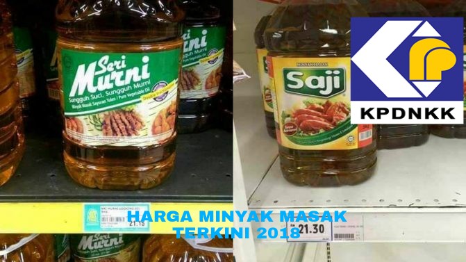Harga Minyak Masak Terkini 2018 Malaysia
