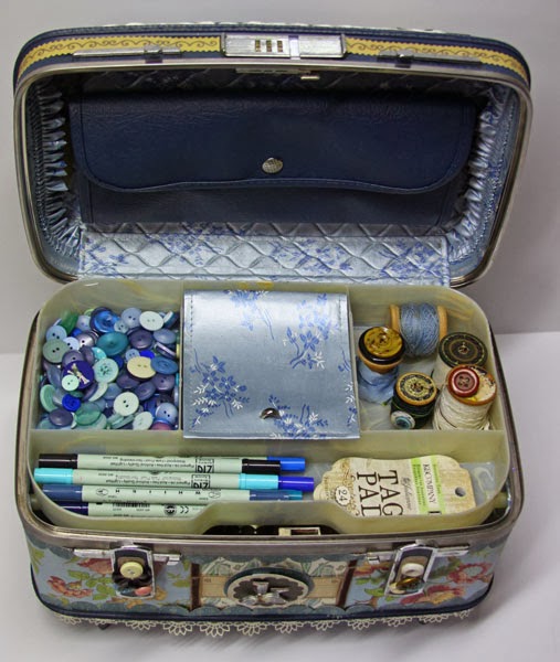 A Little Bit of Patti Ideas To Reuse, Recycle Suitcases For Craft Storage