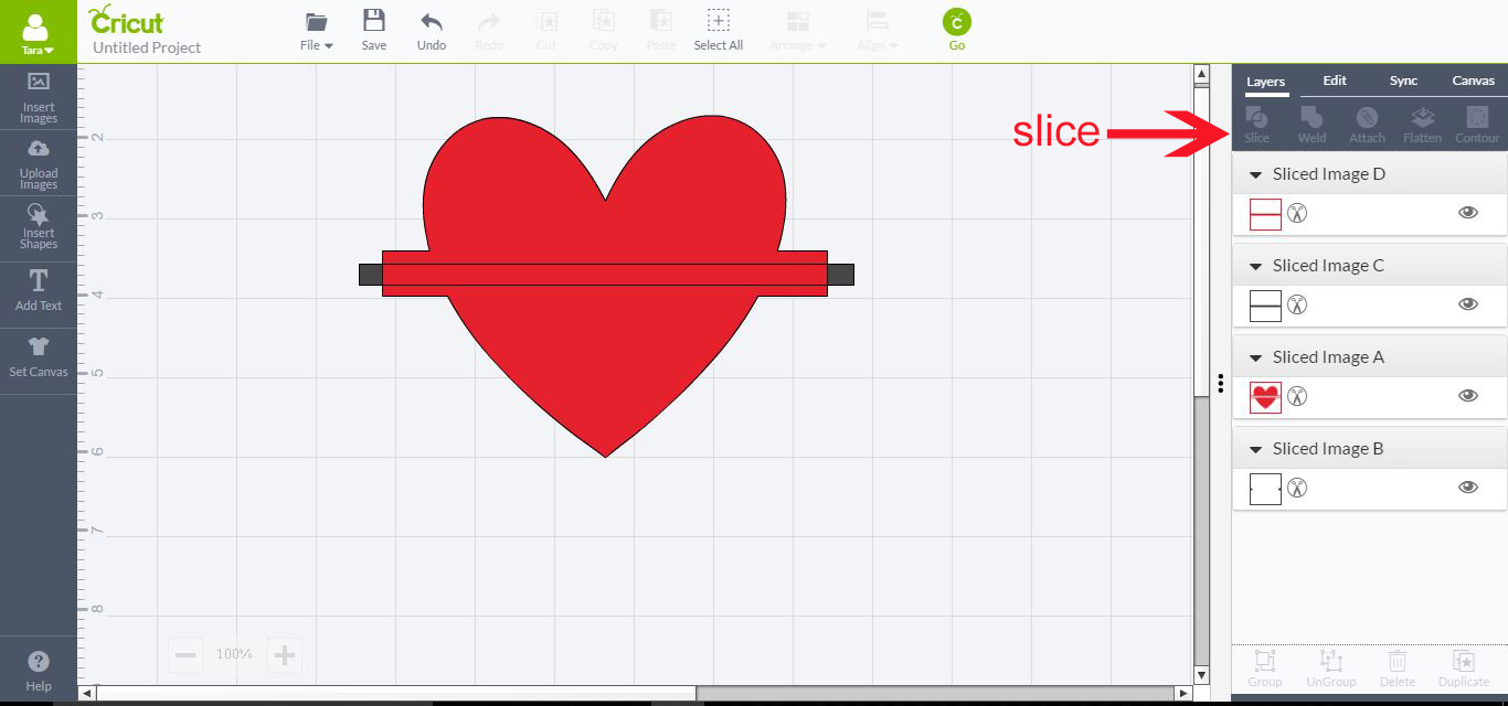 How To Use The Slice Tool In Cricut Design Space To Split Images