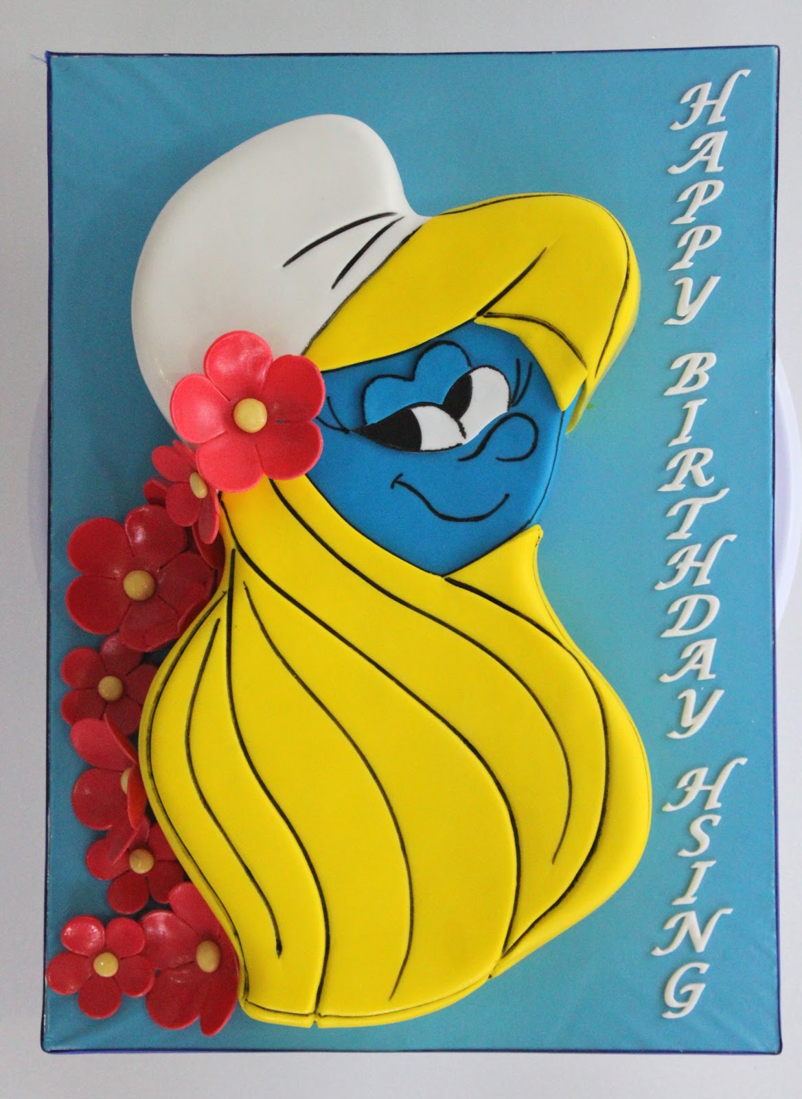 Celebrate with Cake! Smurfette Cake