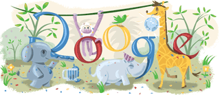 New Year 2009 Google Doodle